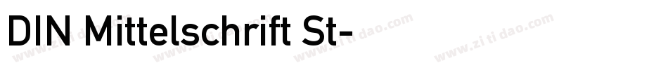 DIN Mittelschrift St字体转换